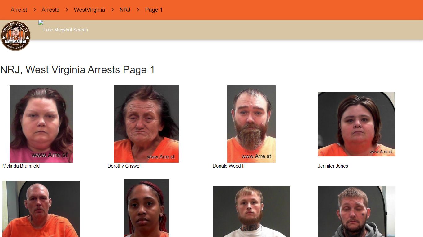 Arre.st - NRJ, WestVirginia arrest records